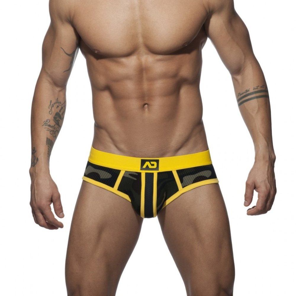 Addicted Camo Brief - Yellow